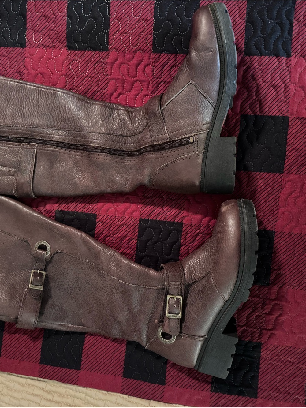 Harley-Davidson Knee High Brown Boots Women’s Size 9